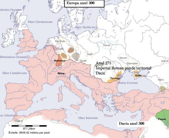 Harta Europei în anul 300